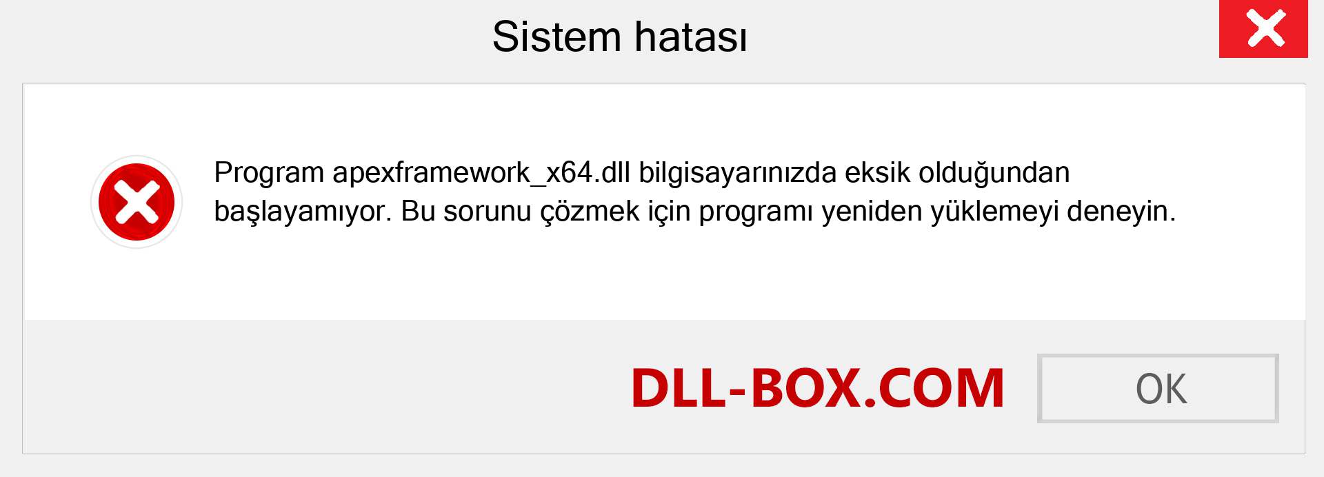 apexframework_x64.dll dosyası eksik mi? Windows 7, 8, 10 için İndirin - Windows'ta apexframework_x64 dll Eksik Hatasını Düzeltin, fotoğraflar, resimler